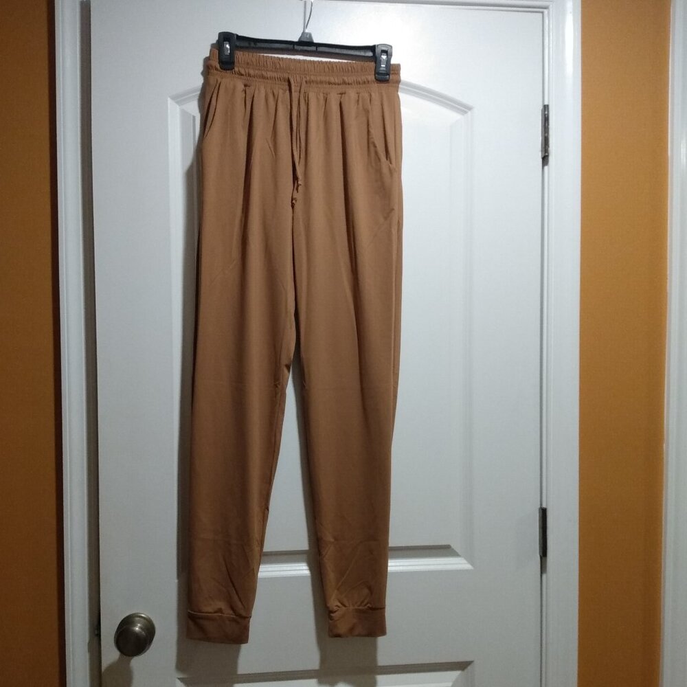 Tan Athletic Dance Joggers
